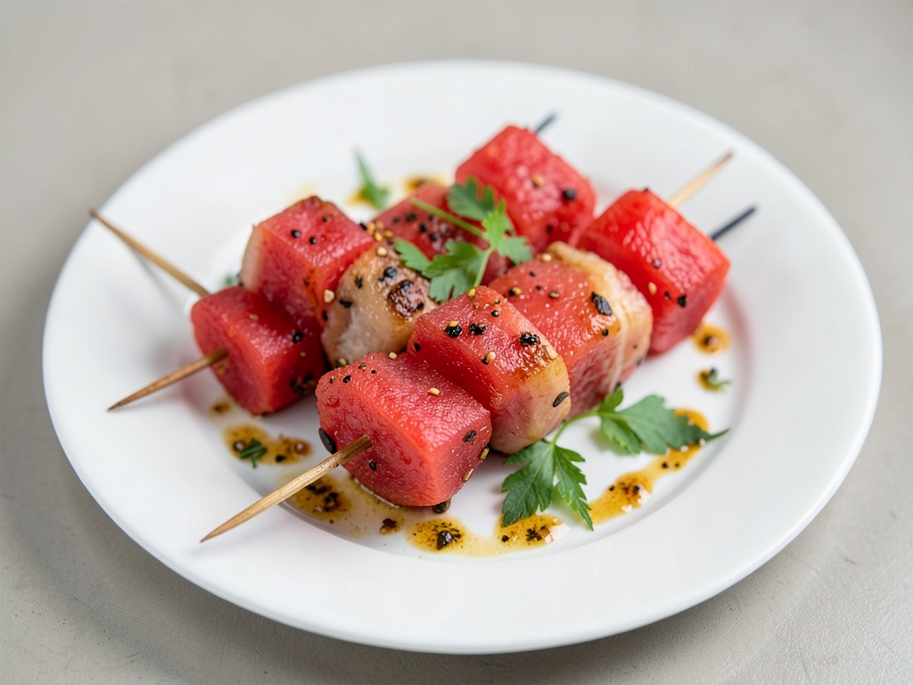 Brochetas refrescantes de sandía para tu fiesta de barbacoa