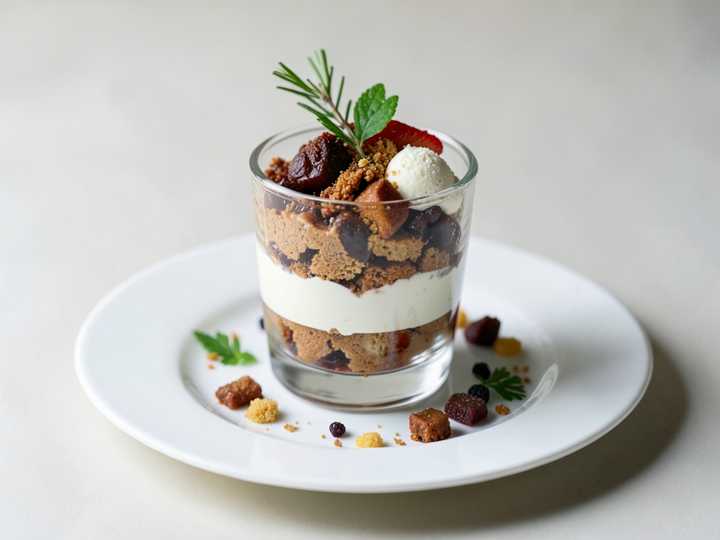 Weihnachts-Trifle im Glas