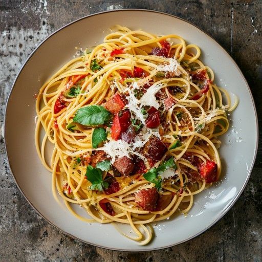Bolognese Bianca Cremosa con Spaghetti