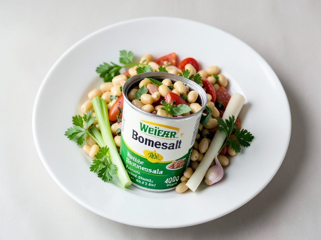 Insalata fresca con fagioli bianchi