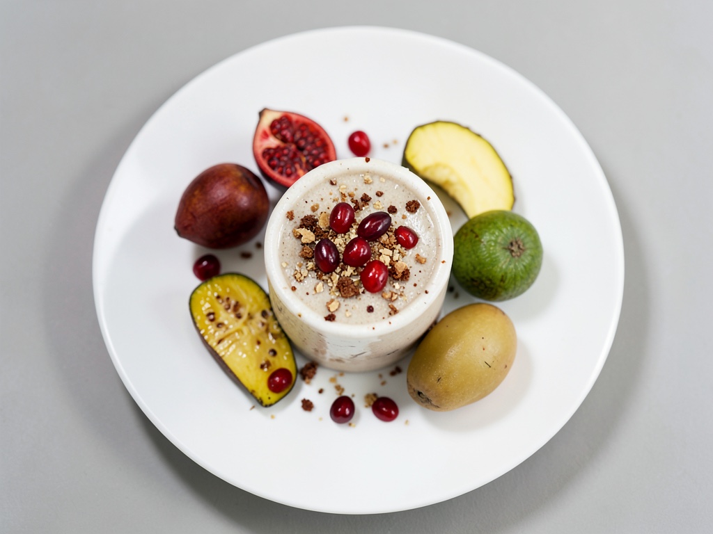 Winter-Smoothie mit Kokos-Raspeln