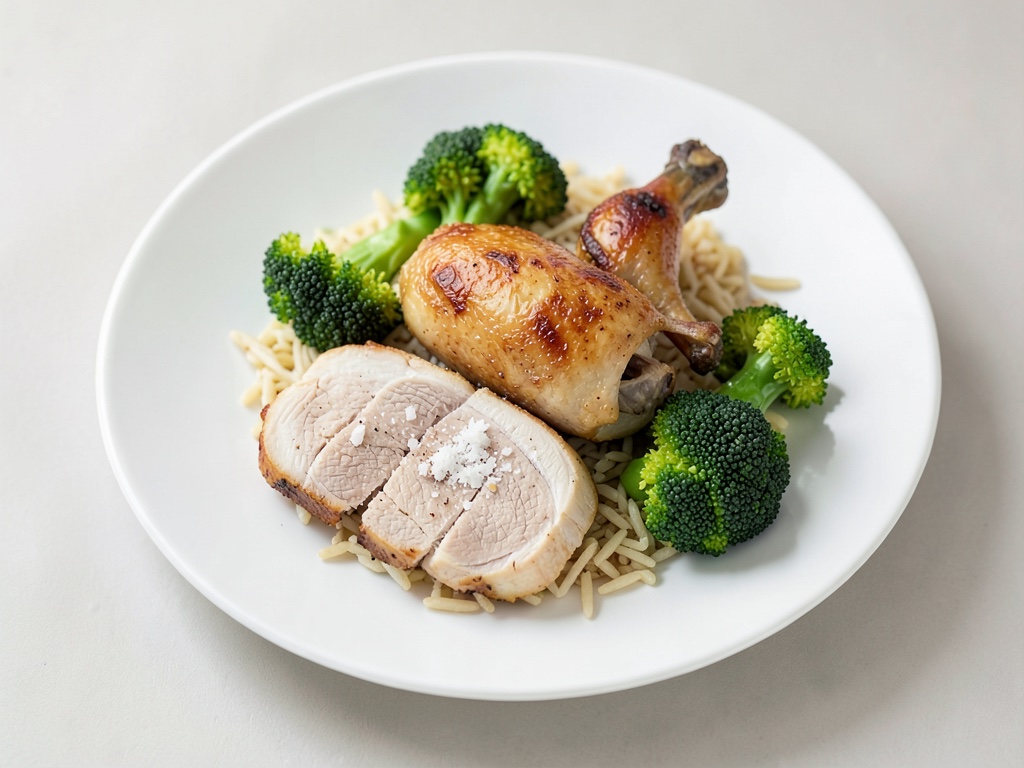 Piatto in Wok con pollo e broccoli