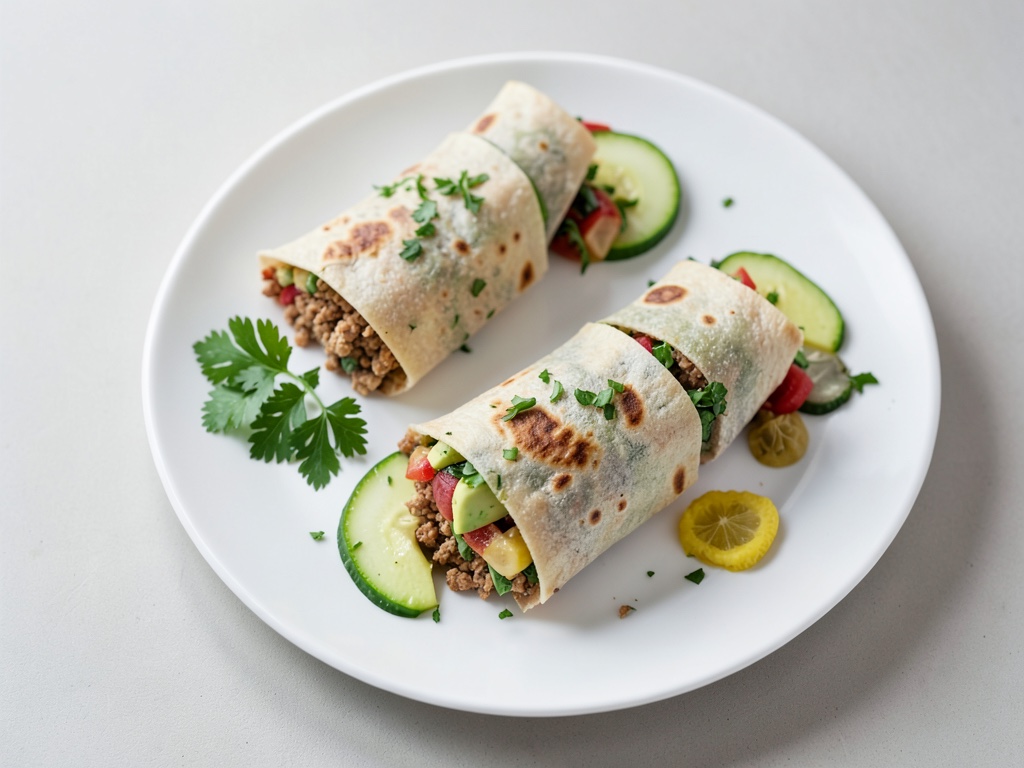 Wraps croccanti al tofu con avocado