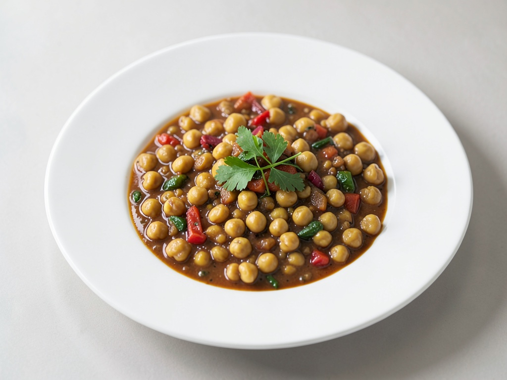 Estofado picante de garbanzos