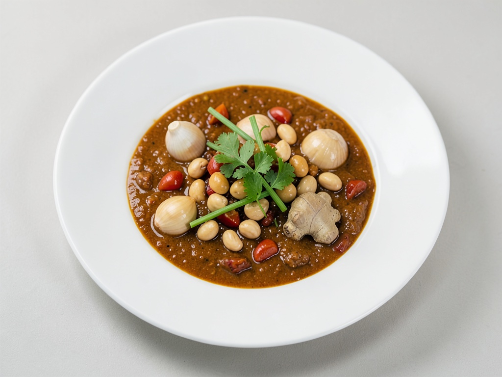 Curry Massaman aromatico con citronella, arachidi e coriandolo