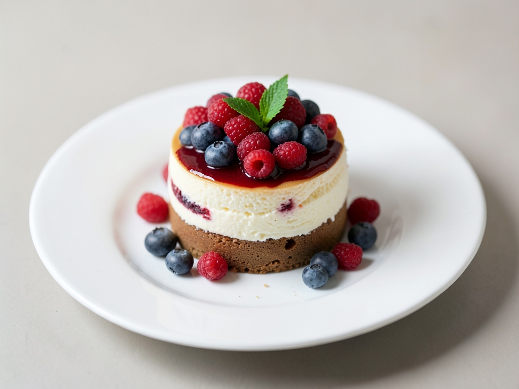 Zahlen-Kuchen mit Beeren-Deko