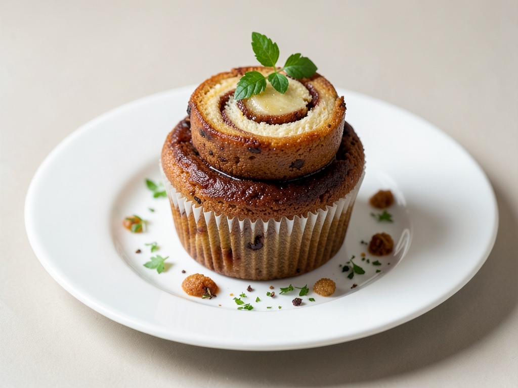 Cupcake di rotoli della cannella