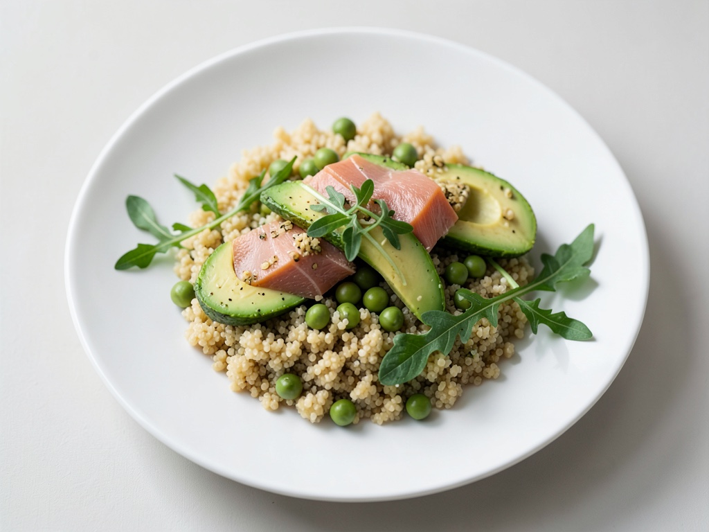 Couscous al limone con avocado e salmone