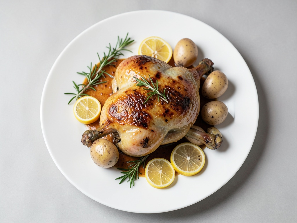 Pollo croccante al limone e verdure