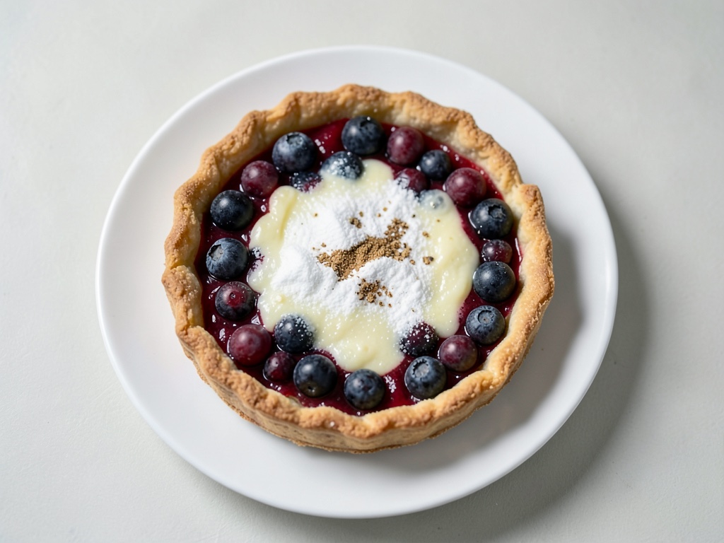 Knusprige Zitronentarte mit frischen Himbeeren