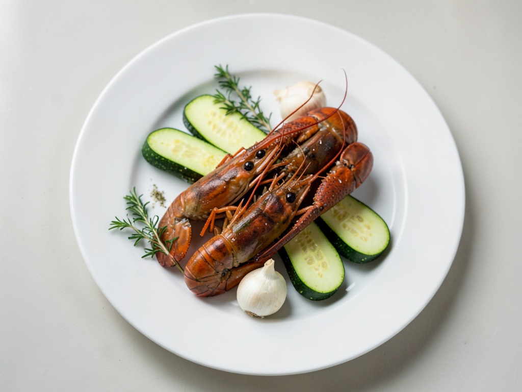 Spaghetti di Zucchine con Gamberi
