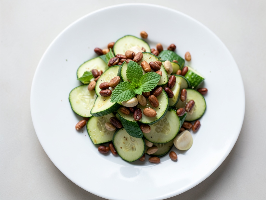 Insalata di zucchine con pinoli tostati
