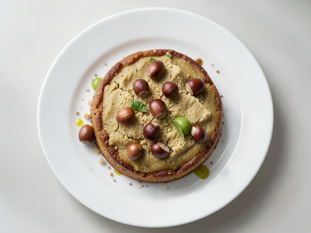 Torta croccante di zucchine con nocciole tostate