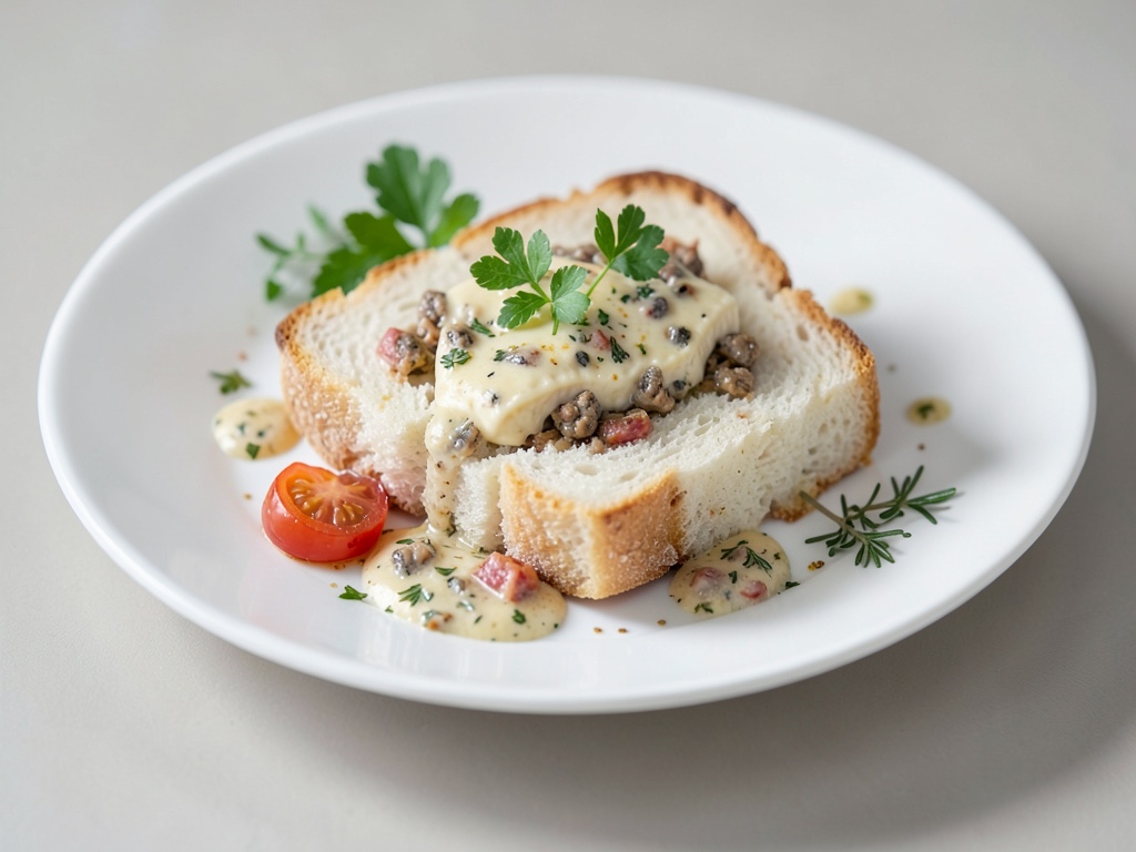 Pane sfogliato soffice con burro al pomodoro e basilico