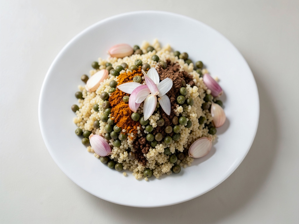 Linsen-Couscous mit Gewürzen