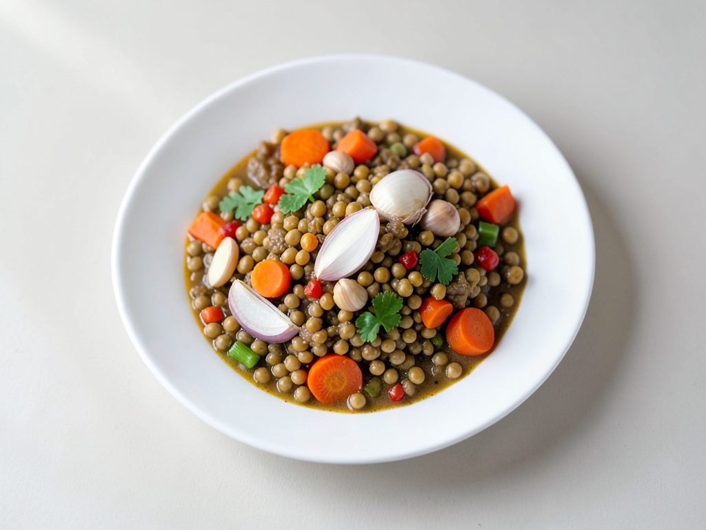 Guiso de lentejas con verduras