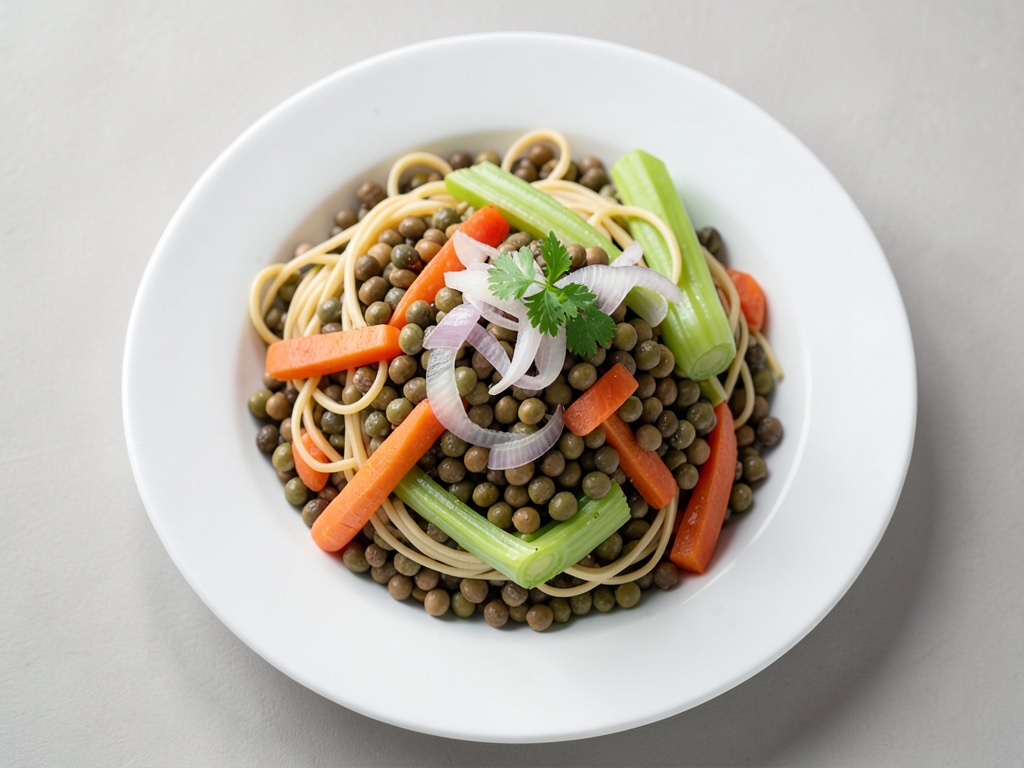 Linsen mit Spätzle