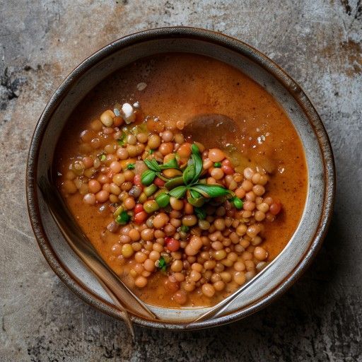 Linsen-Tomaten-Schmaus mit Kruste