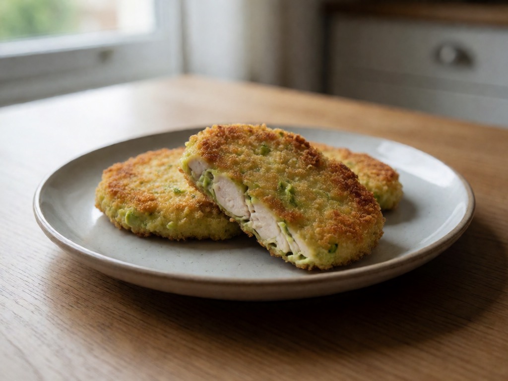 Low-Carb Airfryer Hühnchenschnitzel mit Avocado-Creme
