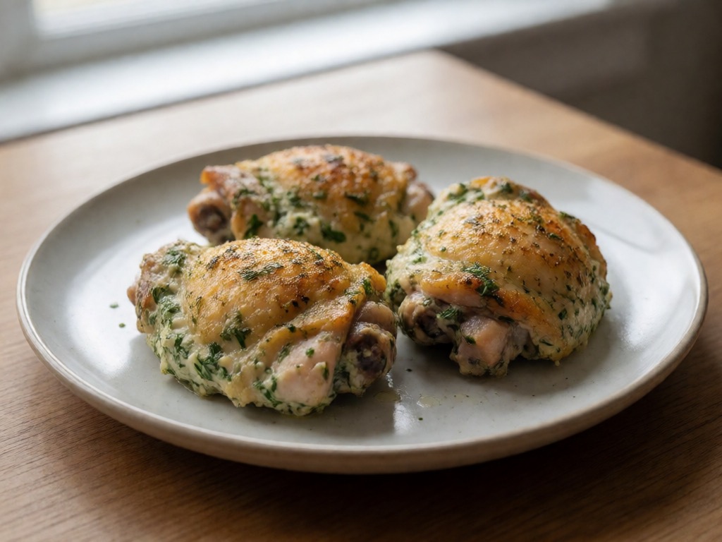 Low-Carb Airfryer Hähnchenschenkel mit Kräuterquark
