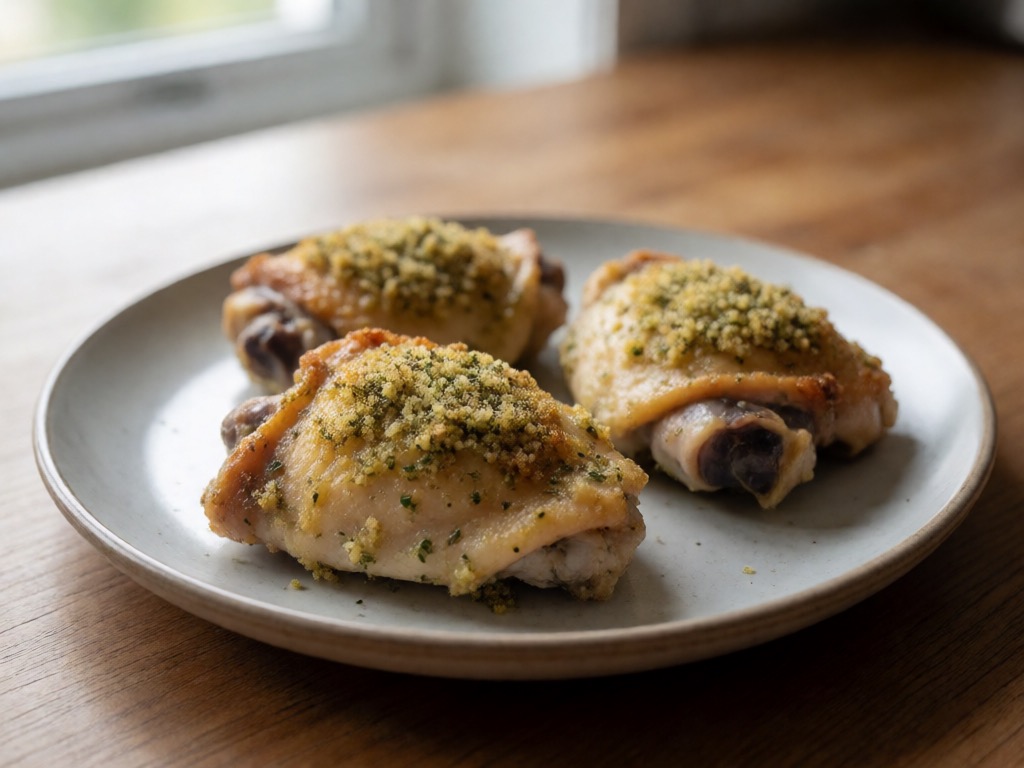 Low-Carb Airfryer Hähnchenschenkel mit Zitronen-Kräuterkruste