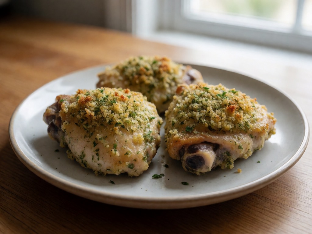 Low-Carb Airfryer Hähnchenschenkel mit Zitronen-Kräuter-Kruste