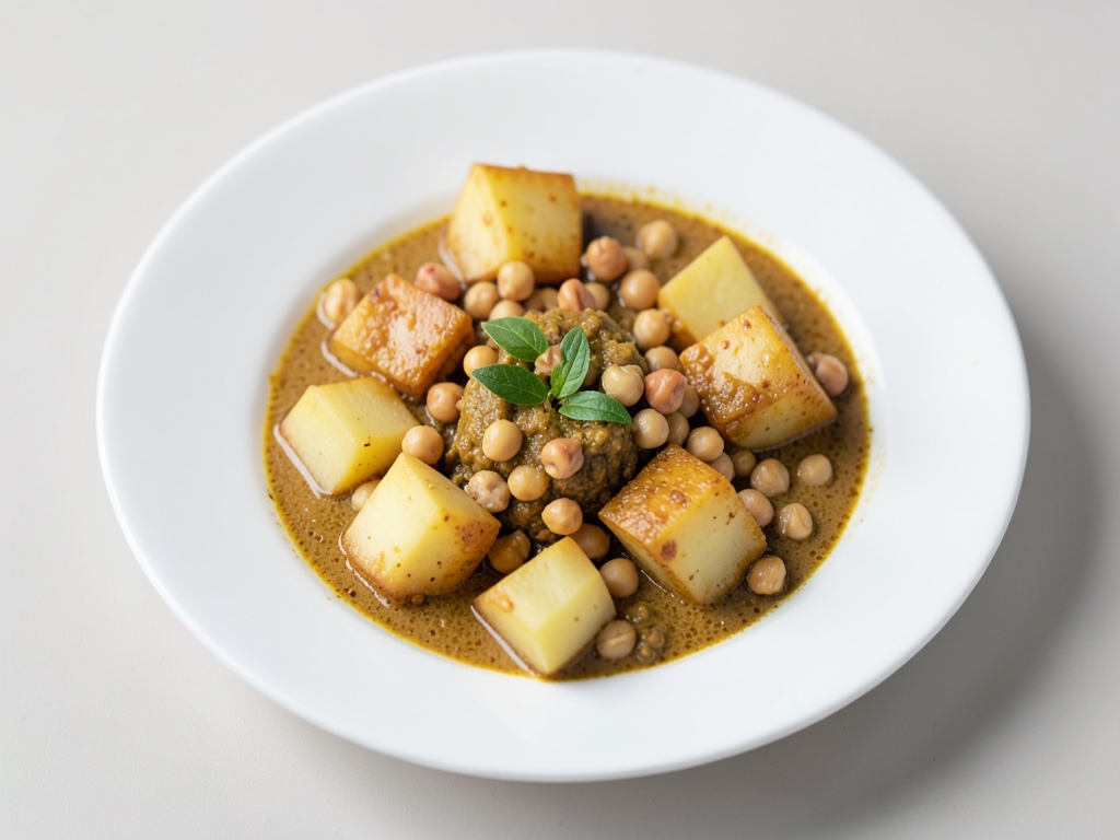 Massaman Curry mit Kartoffeln und Kichererbsen
