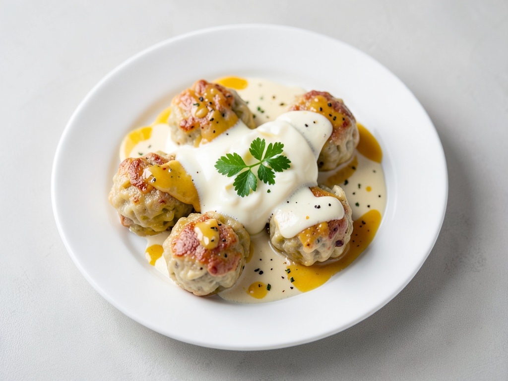Maultaschen con salsa de huevo