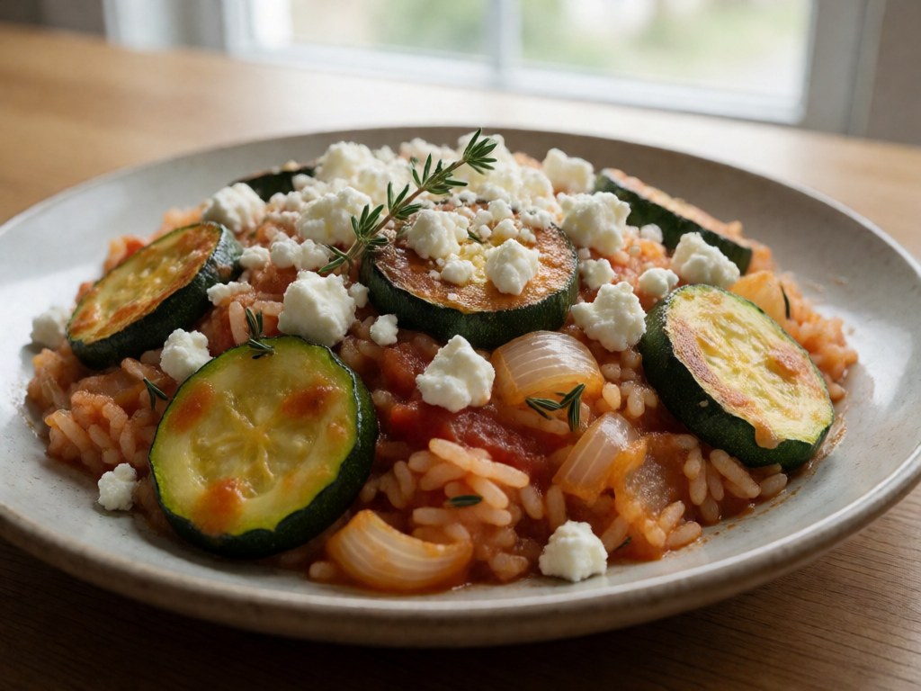 Schnelle mediterrane Zucchini-Pfanne