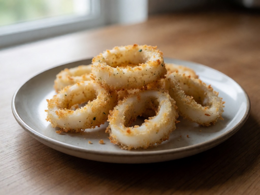 Mediterrane gebackene Calamari-Ringe