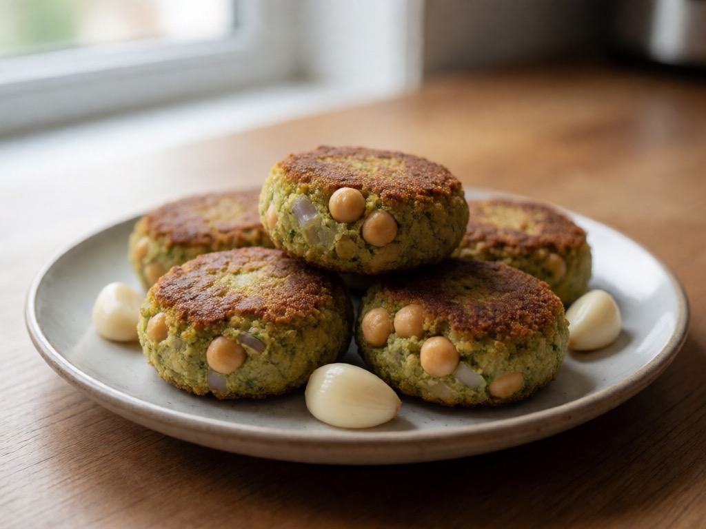 Mediterrane Kichererbsen-Falafel in der Heißluftfritteuse