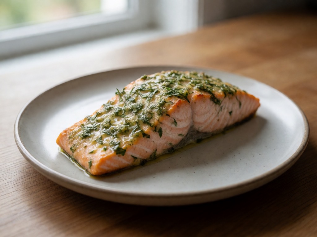 Mediterraner Lachs mit Kräutern in der Heißluftfritteuse