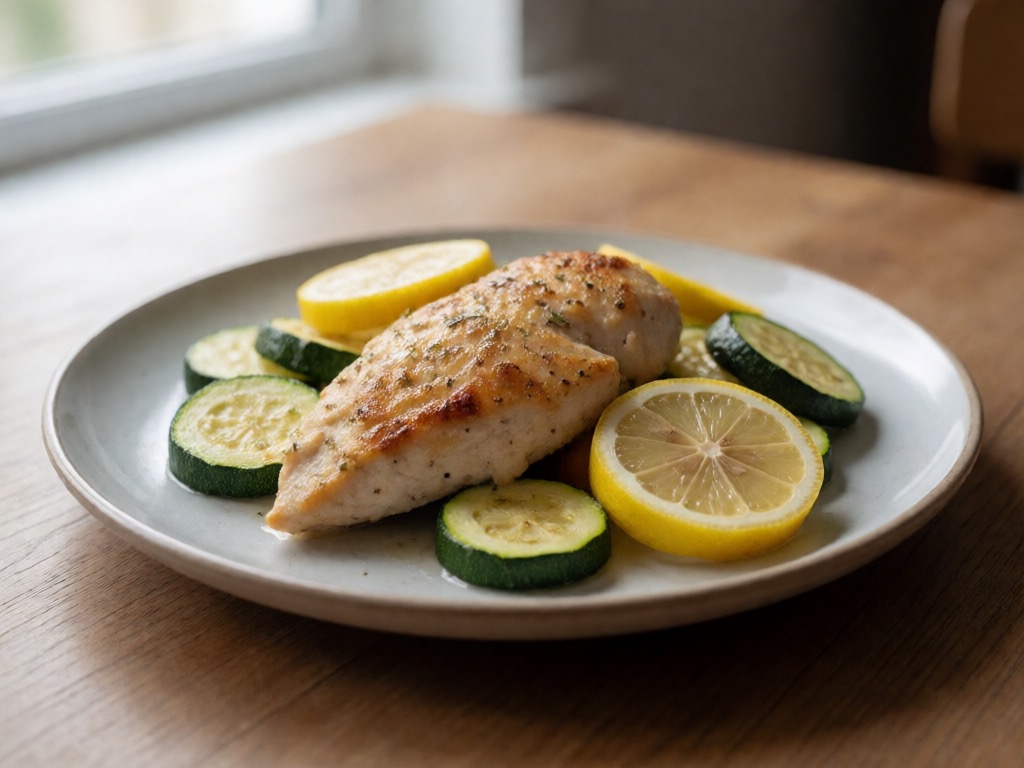 Mediterrane Zitronen-Hühnchen mit Gemüse