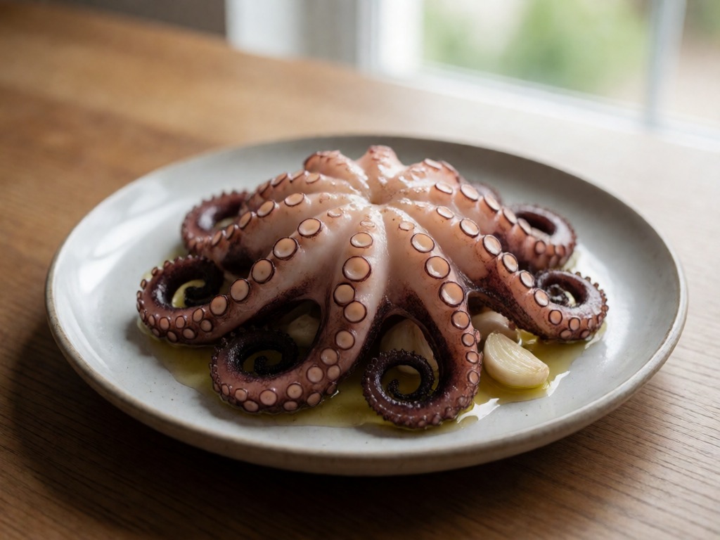 Mediterraner Oktopus aus der Heißluftfritteuse