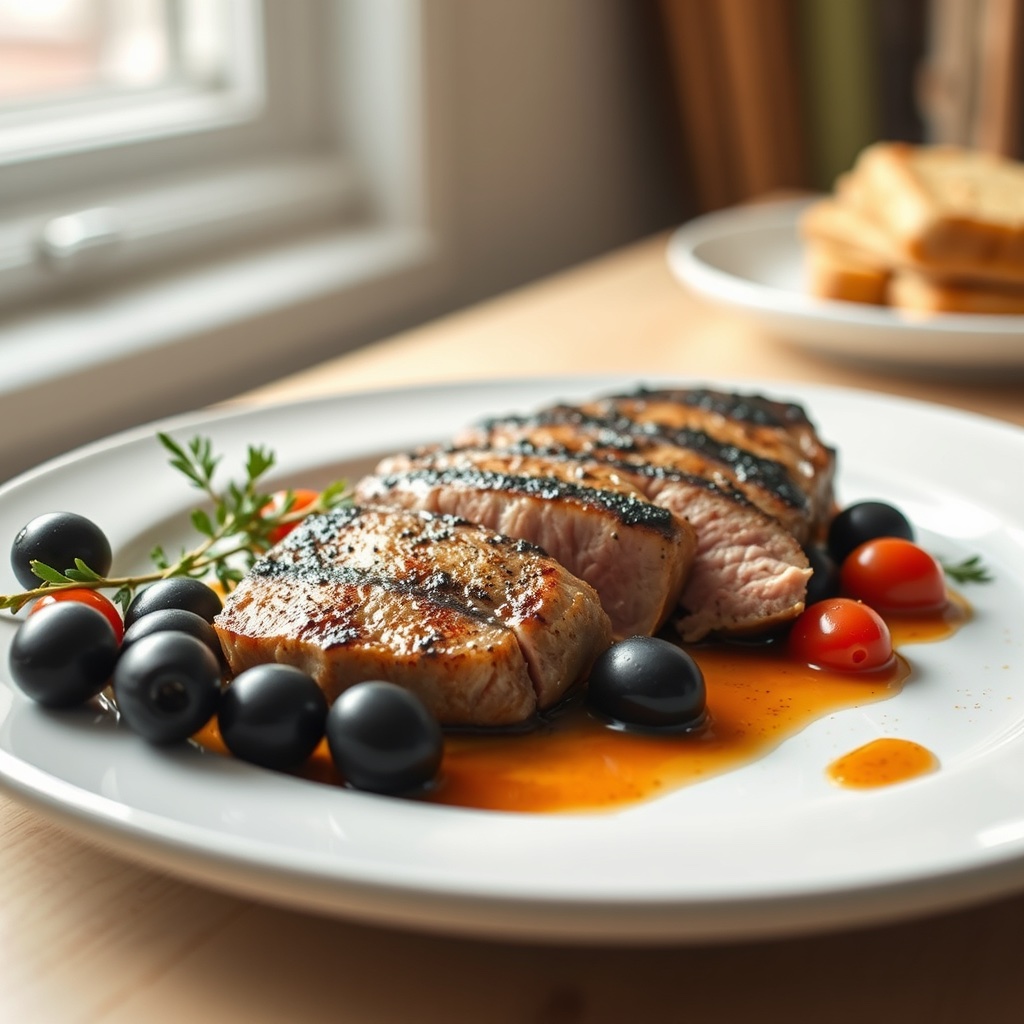 Mediterraner Thunfisch mit Oliven und Tomaten in der Heißluftfritteuse