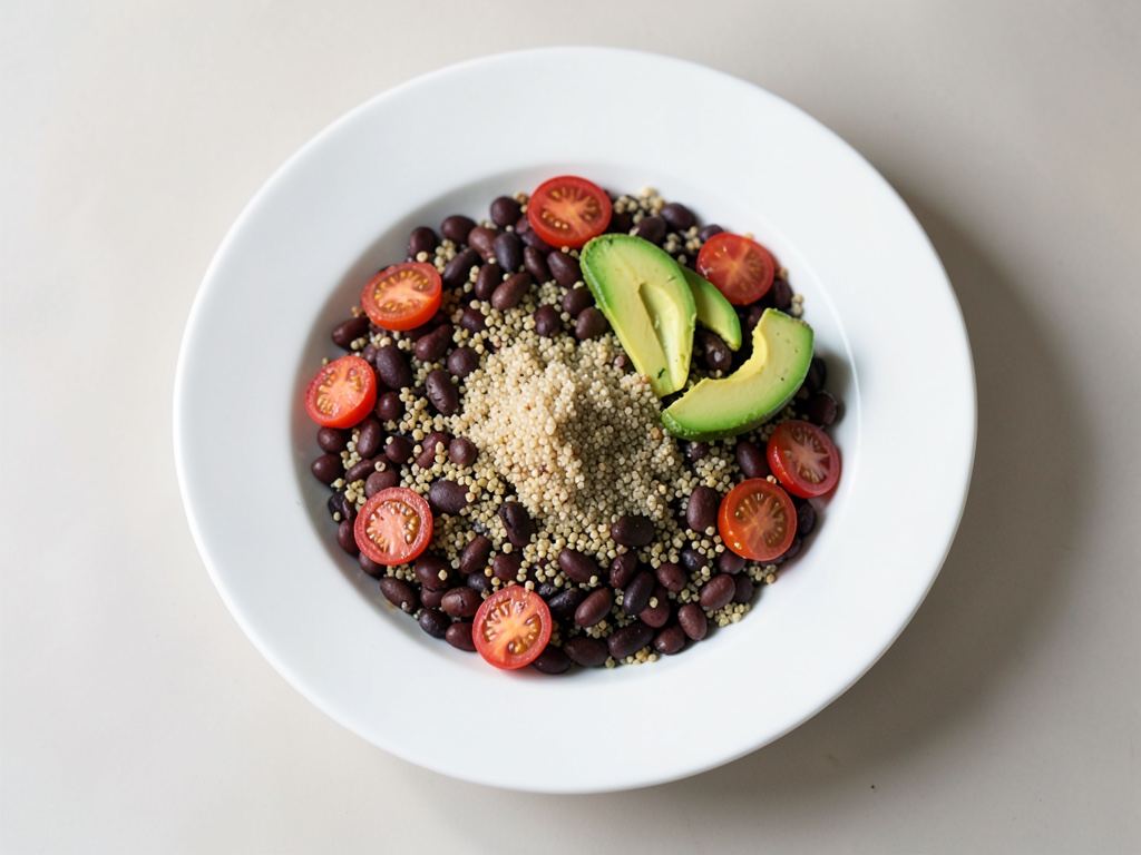 Mexikanische Bohnen-Bowl mit Quinoa