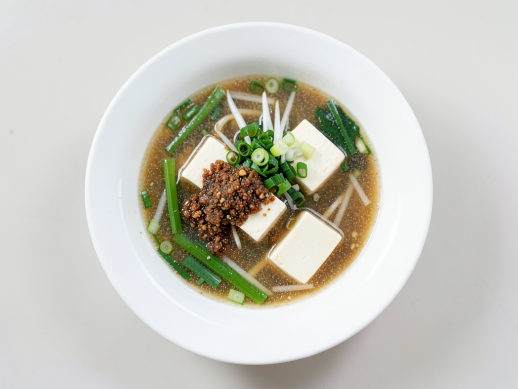 Sopa de miso con tofu