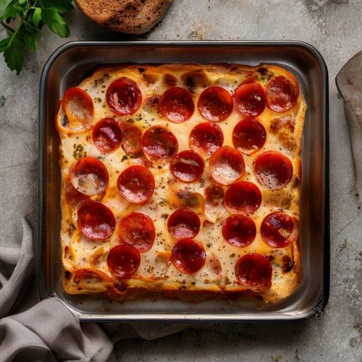 Mozzarella-Peperoni-Toast