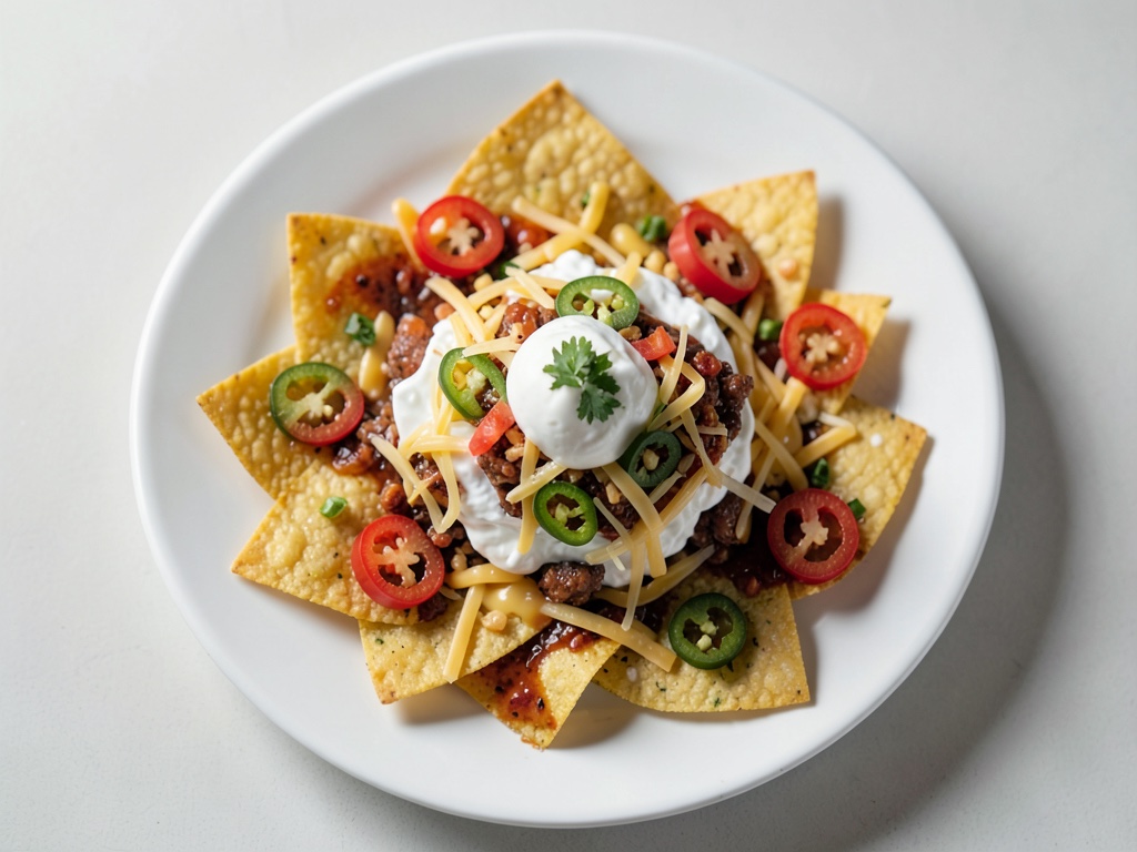 Nachos mit Käse und Jalapeños