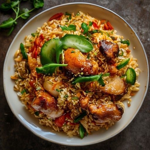 Nasi Goreng - Indonesischer gebratener Reis