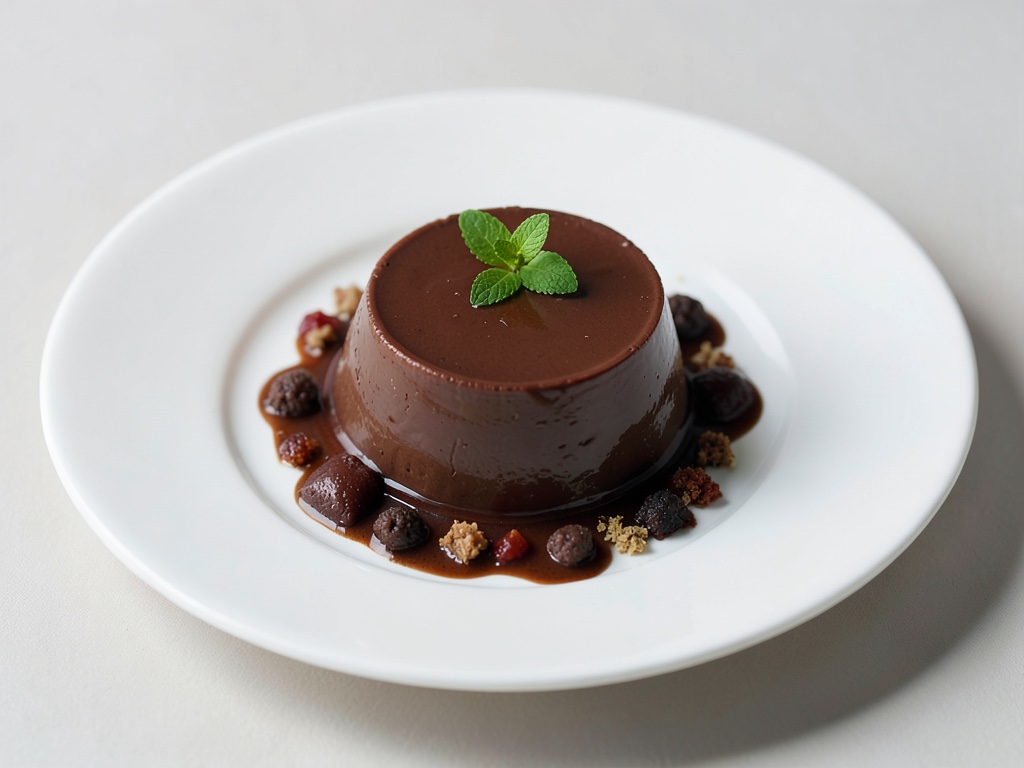 Nussige Schoko-Panna Cotta