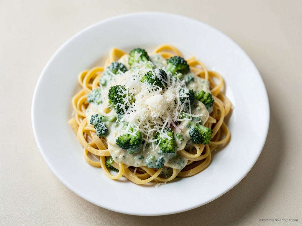 Nudeln mit Brokkoli-Käse-Sauce