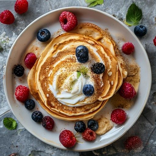 Crespole di avena con yogurt greco