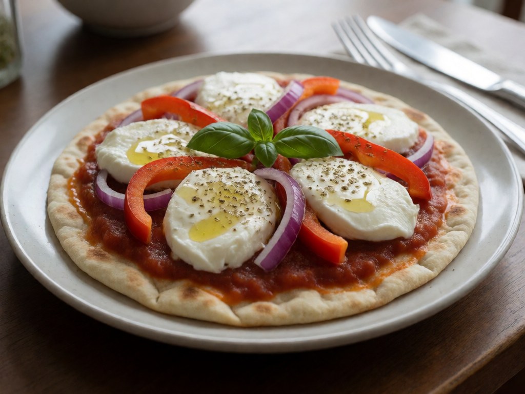 Kleines Ofen-Gemüse-Pizza-Antipasti