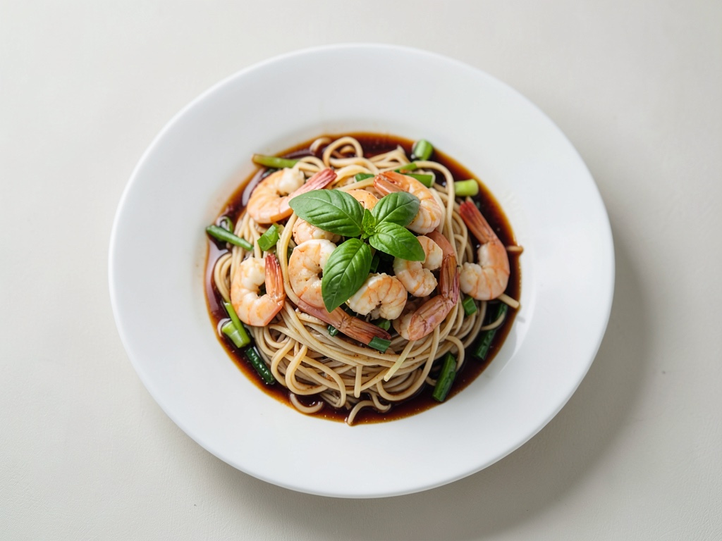 Pad Kee Mao mit Garnelen