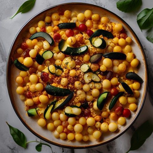 Paella valenziana con zucchine