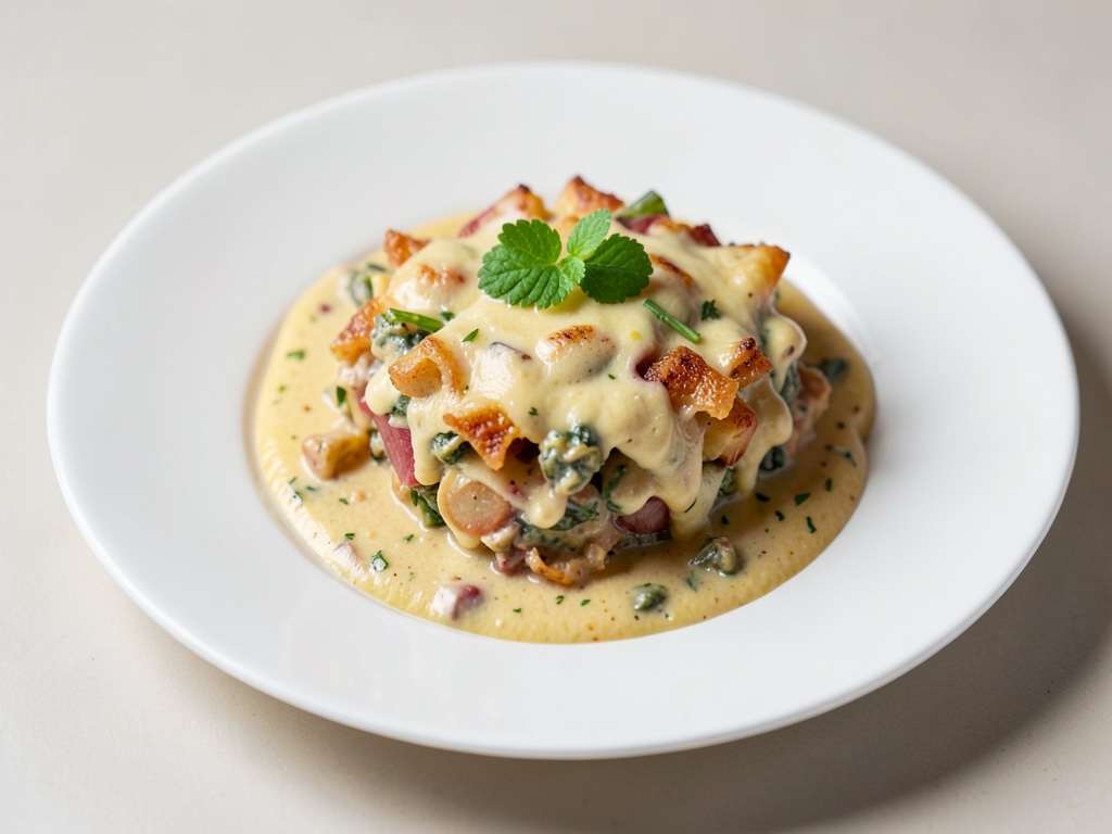 Gratin cremoso di pastinache e cavolo rapa