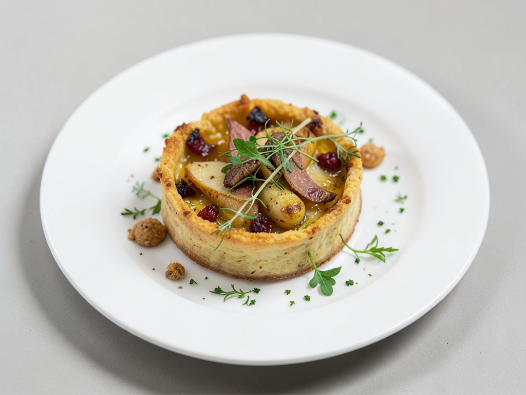 Par-snips-Torte mit Wildkräutern