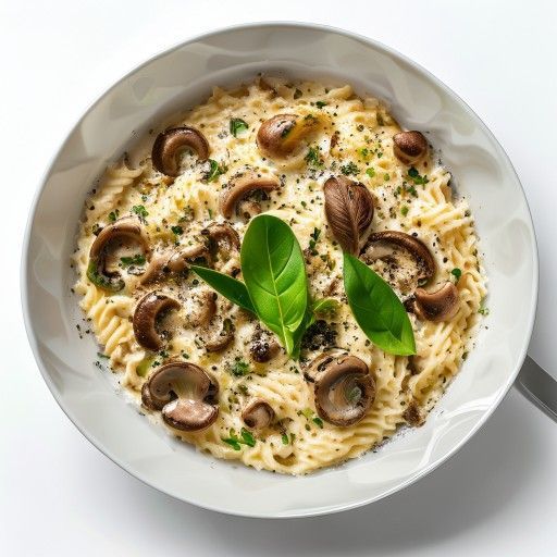 Cremige Pasta al Forno mit Pilzen und Ricotta