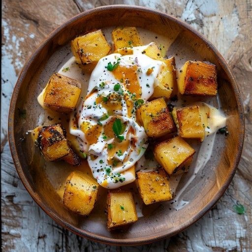 Patate da bravour con yogurt all'aglio